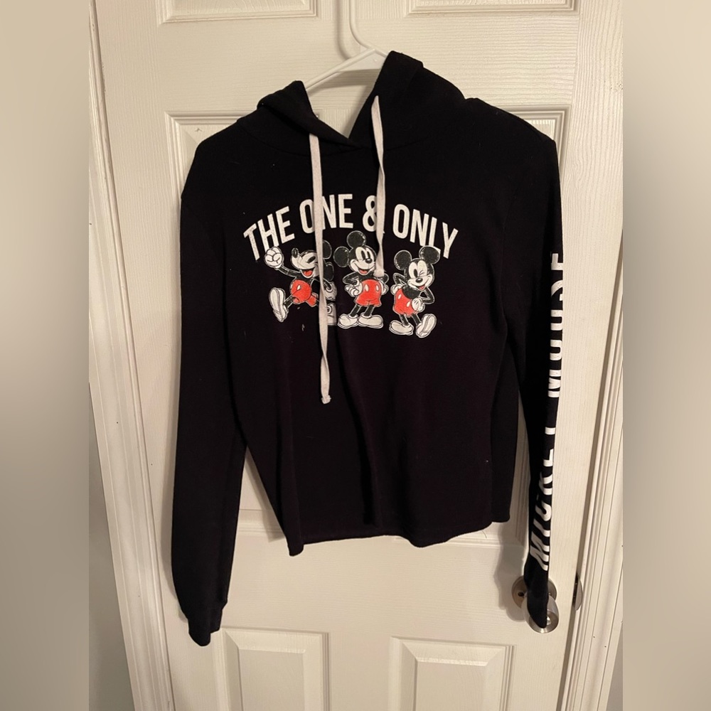 Disney m mickeys 90th birthday cropped Mickey sweatshirt never worn.